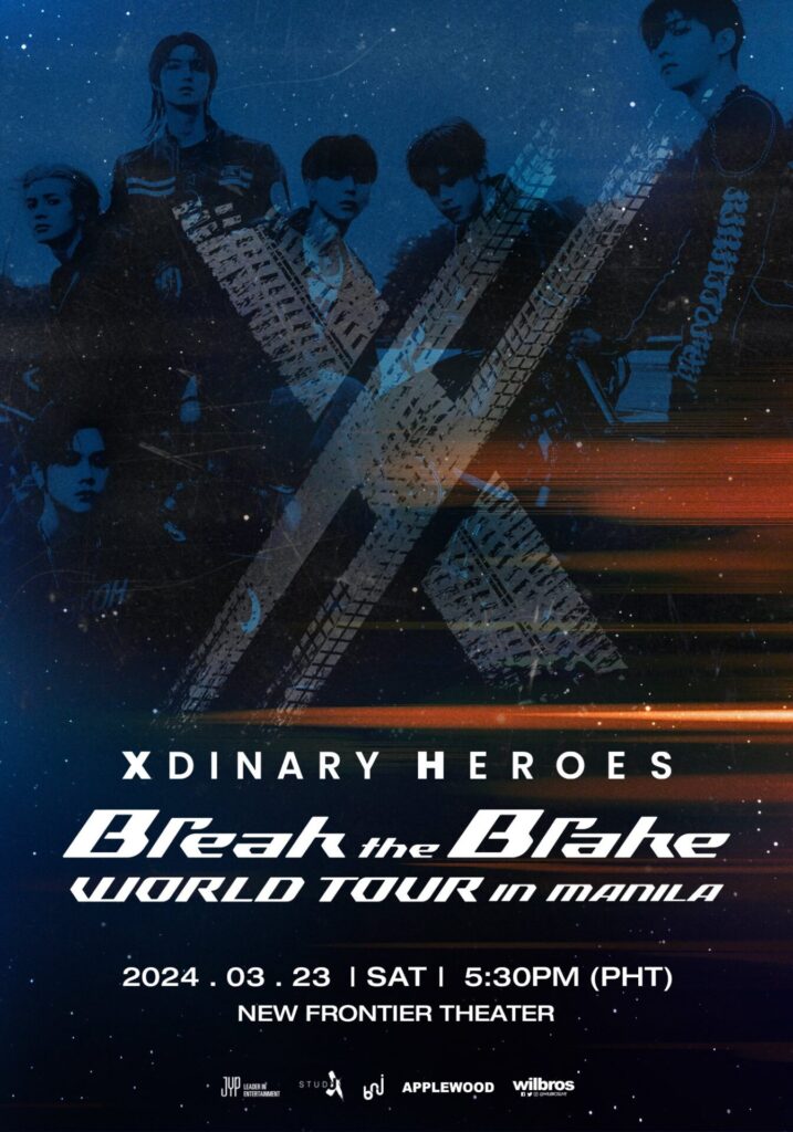 Xdinary Heroes official poster for Break the Brake world tour in Manila